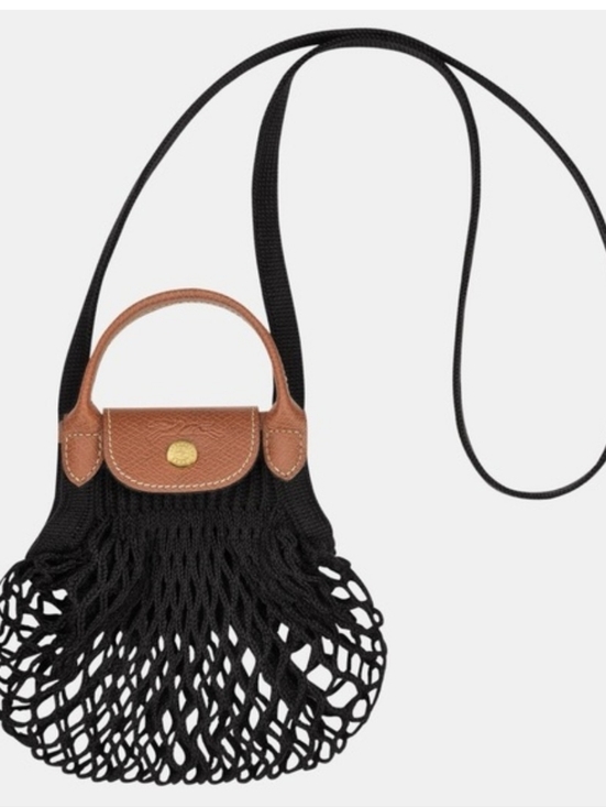 Longchamp Handbags - LONGCHAMP Le Pilage Filet Canvas Top Handle BAG